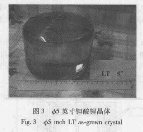 5英寸钽酸锂晶体生长工艺技术研究2