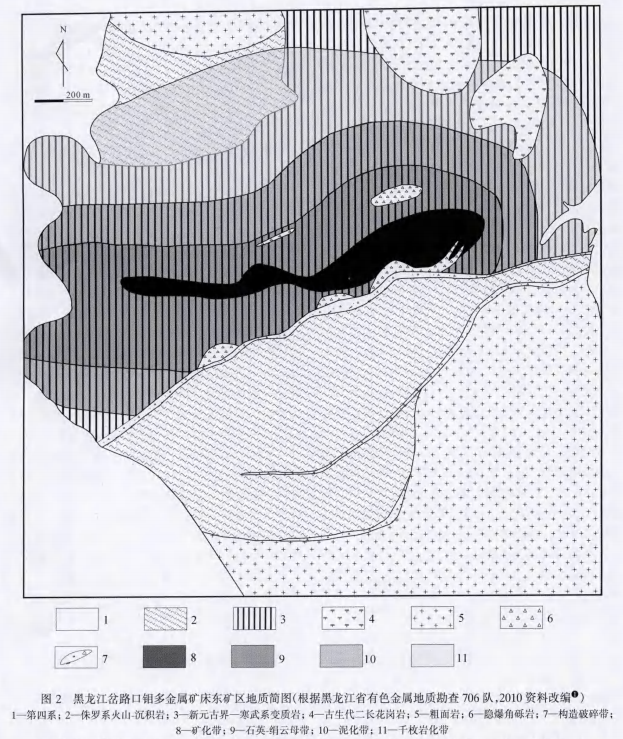 黑龙江岔路口钼多金属矿床辉钼矿铼一锇同位素年龄及地质意义2